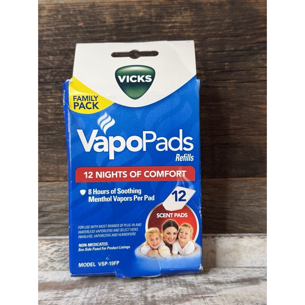 Vicks VapoPads Family Pack – Scent Pads – 12 Count (VSP19-FP)